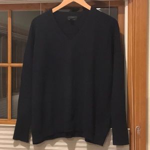 Navy, J Crew Cashmere Boyfriend Sweater